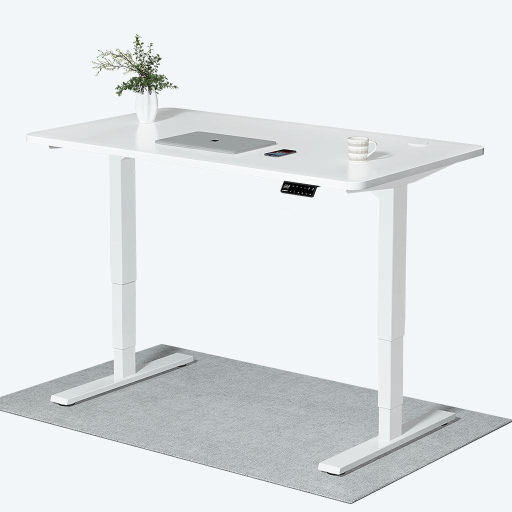 Ideas de diseño de oficinas modernas con escritorio motorizado Maidesite S2 Pro Plus blanco en oficina de Españ