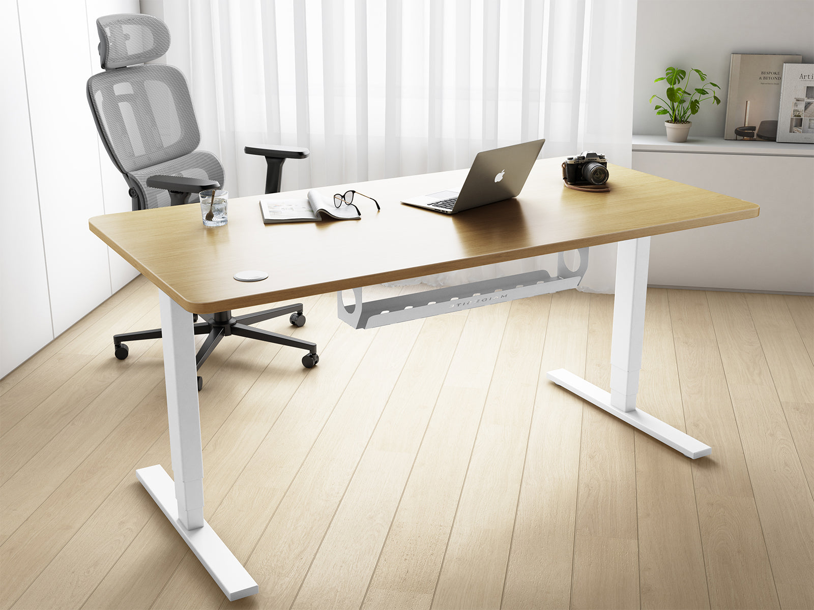 Maidesite T2 Pro Plus-Marco de Escritorio Eléctrico Elevable en Altura Doble Motor