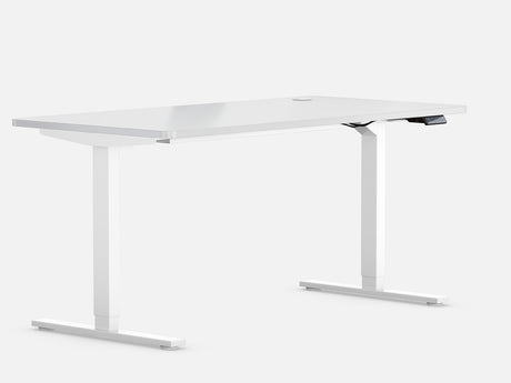 Marco de escritorio elevable Maidesite T2 Pro blanco y tablero 140x70cm blanco