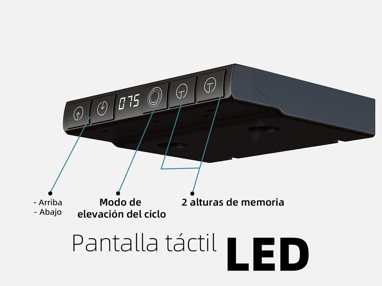 Maidesite TO1 Pro escritorio elevable con panel de control LED multifuncional