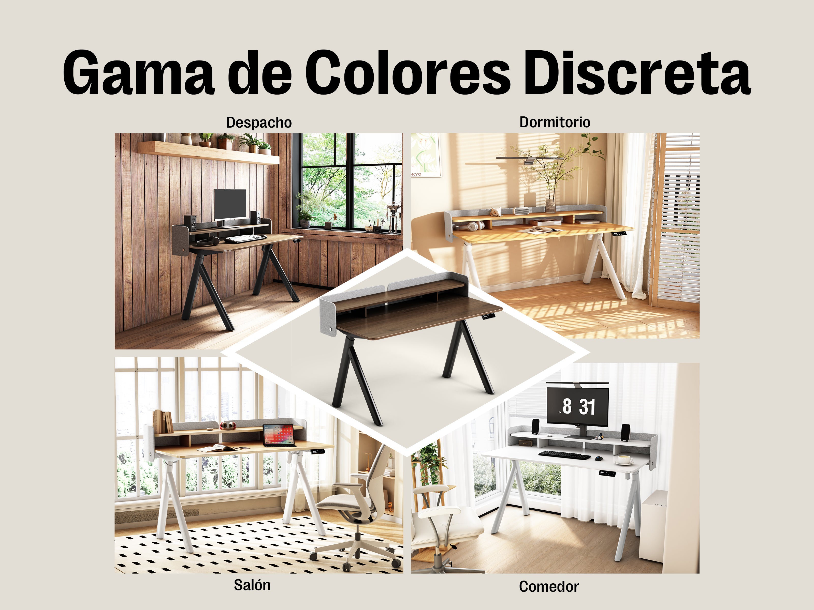 Maidesite Arborlift Desk - Escritorio Elevable 120 x 60 / 140 x 70 cm