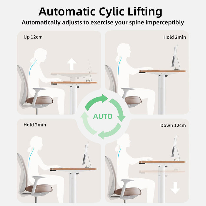 Escritorio elevable Maidesite TO1 Pro con modo de ciclo de elevación automático le ayuda a realizar un trabajo más saludable