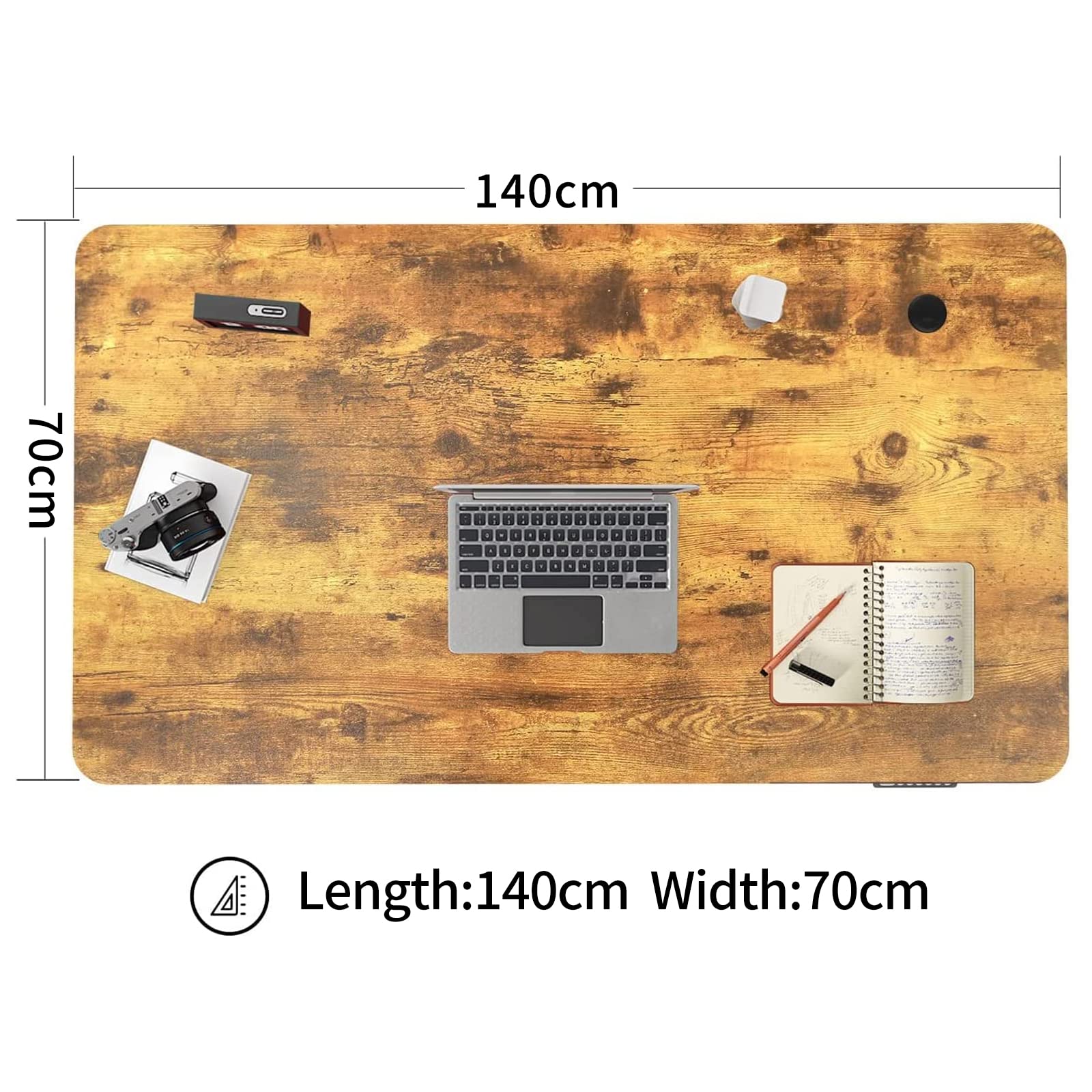 Maidesite Table Top DIY Escritorio de ordenador con agujeros pre-perforados para el hogar y la oficina