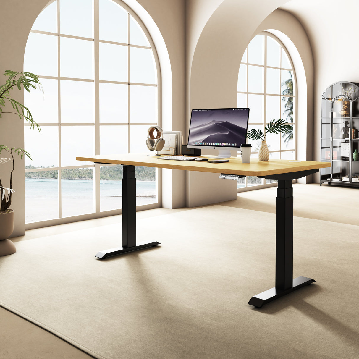 Maidesite T2 Pro Max - Base de escritorio eléctrica con altura ajustable