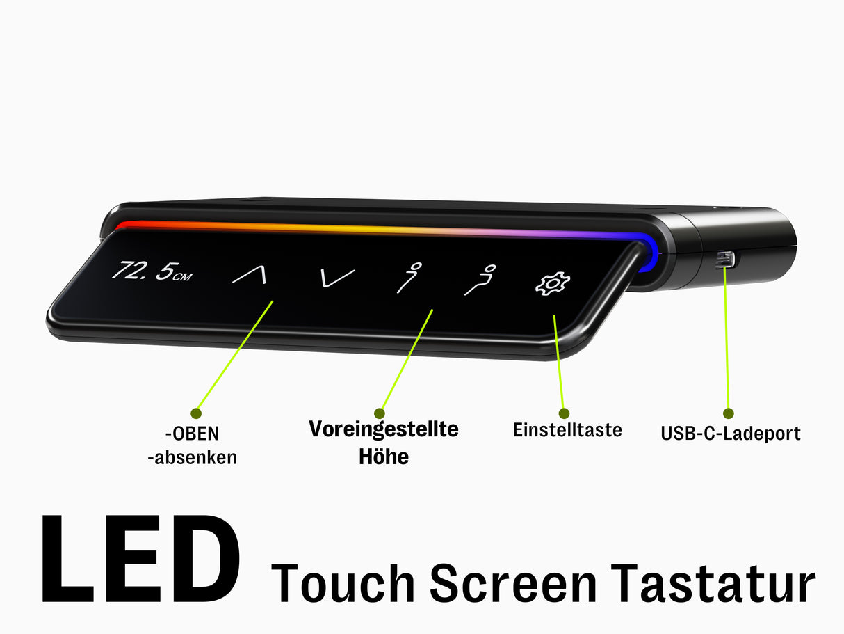 Maidesite T4 Pro Plus-Marco de Escritorio Eléctrico Elevable en Altura Doble Motor