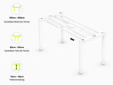 Maidesite T4 Pro Plus-Marco de Escritorio Eléctrico Elevable en Altura Doble Motor