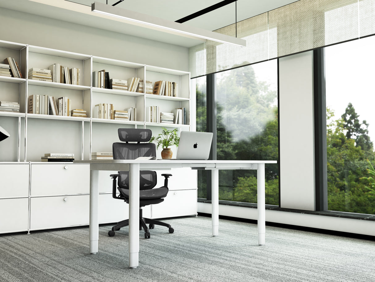 Maidesite T4 Pro Plus-Marco de Escritorio Eléctrico Elevable en Altura Doble Motor