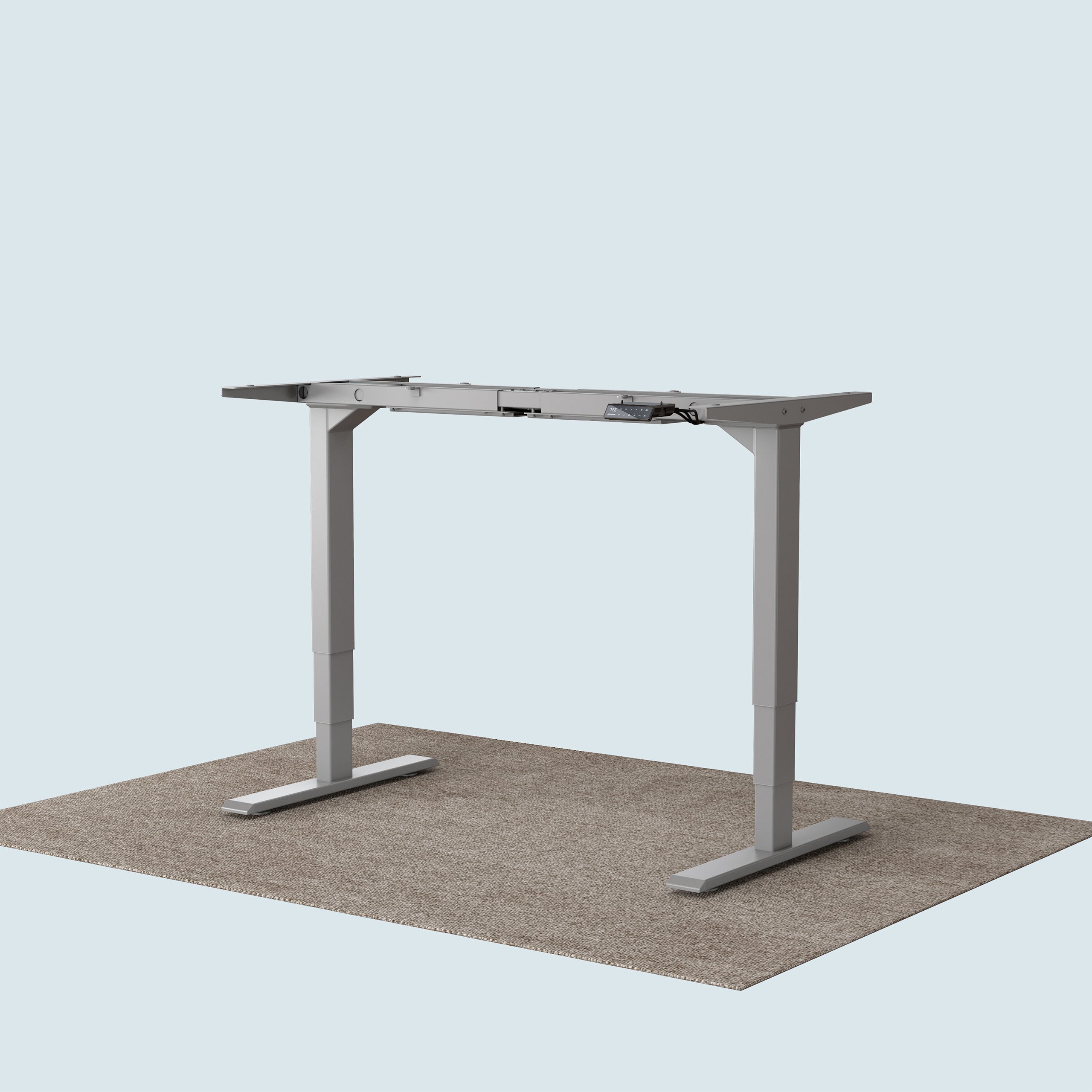 Maidesite T2 Pro Plus marco de escritorio eléctrico gris, patas telescópicas regulables en altura de 62 a 125 cm